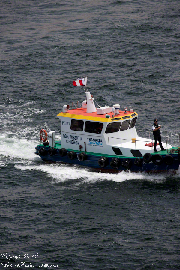 Don Roberto, Maritime pilot, approaches the Regatta