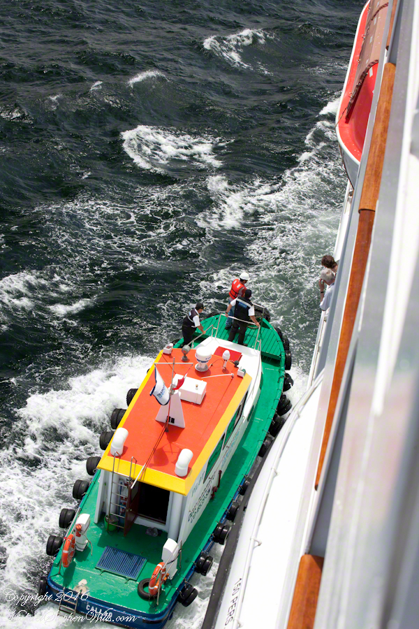 Don Roberto, Maritime pilot, alongside the Regatta