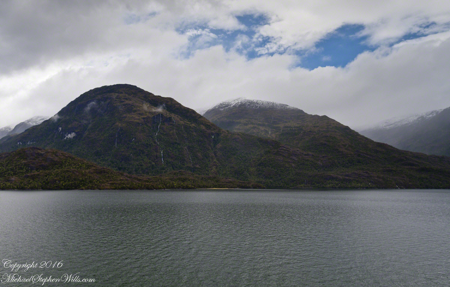 Mountain and Waterfalls