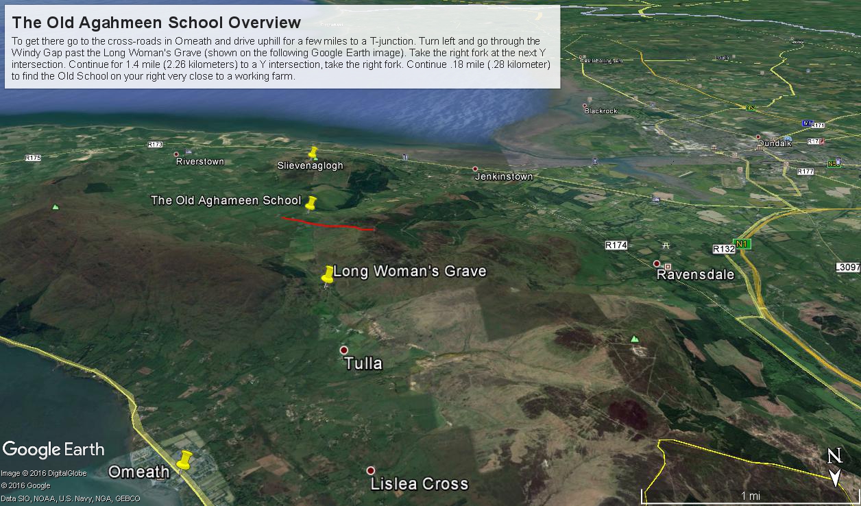 Schoolhouse Ruin Overview from Omeath– CLICK ME!!!!