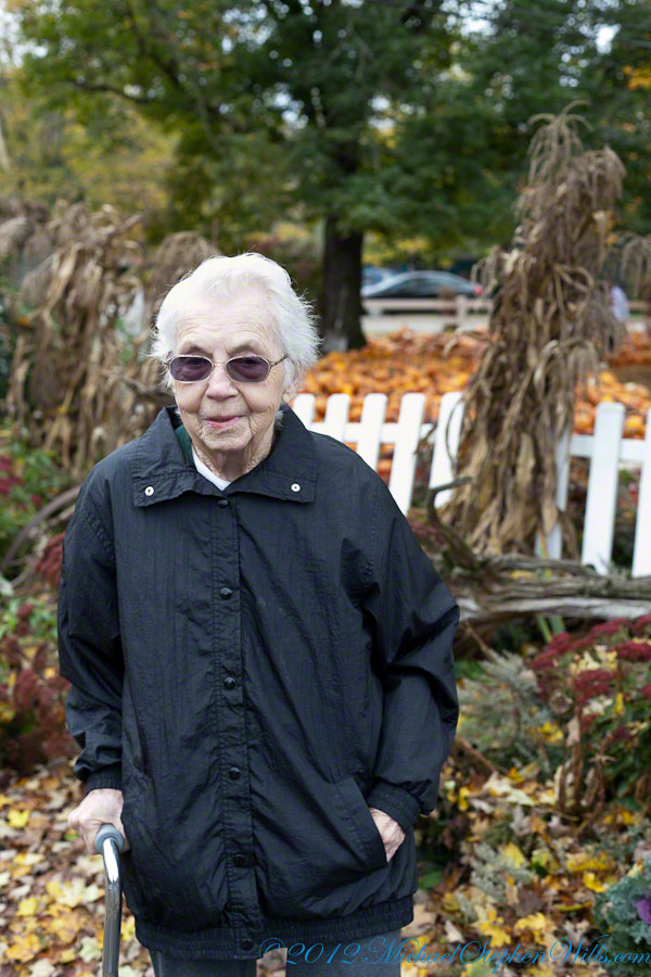 Mom was up and about this day...