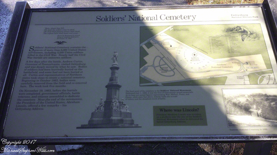 Fact board Soldiers' National Cemetery