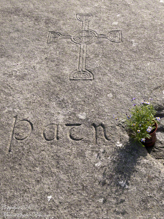 Inscription, St Patrick Grave