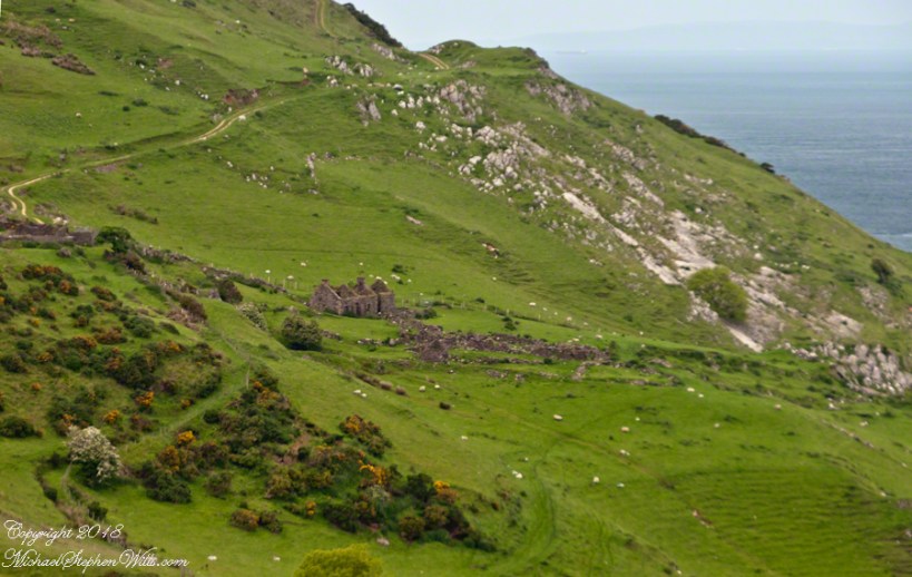 Loughan Cottages Ruins above Crockan Point – CLICK ME for my Getty Portfolio.