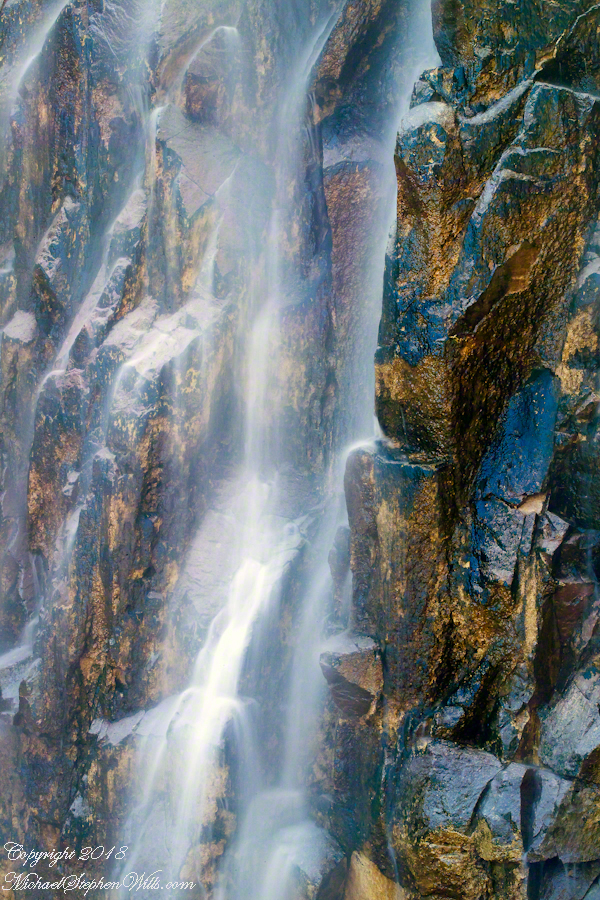 Foot of Reavis Falls from Talus Pile – CLICK ME for more abstract photography.