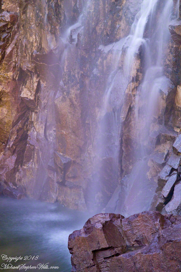 Foot of Reavis Falls from Talus Pile – CLICK ME for more abstract photography.