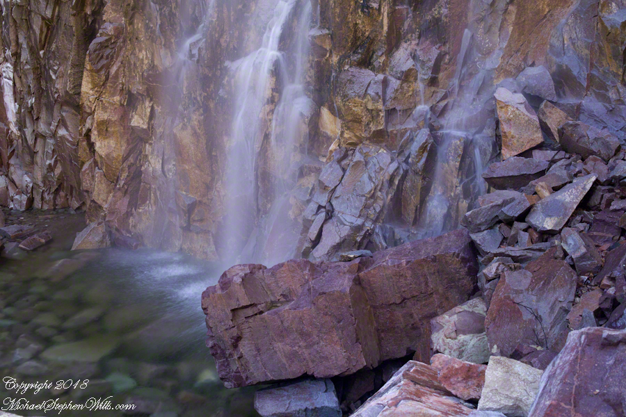 Foot of Reavis Falls from Talus Pile – CLICK ME for more abstract photography.