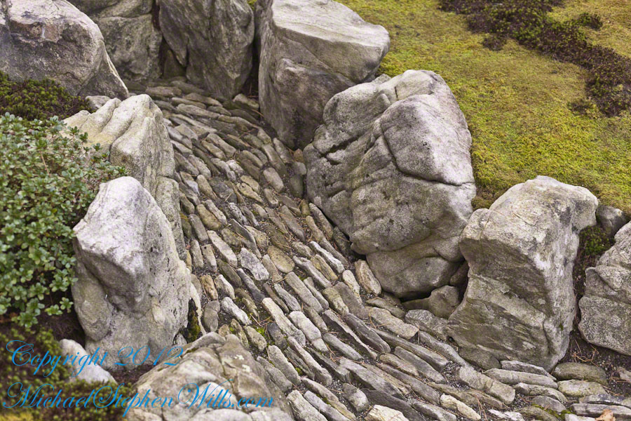 Stone Torrent in Karesansui-style Garden