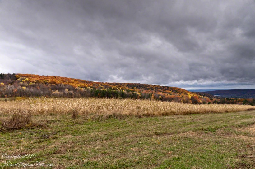 Connecticut Hill Autumn View with Cayuta Lake