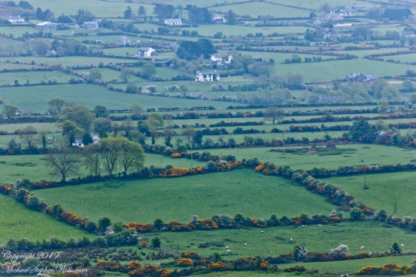 Ballycoly Farmlands from Slievenaglogh